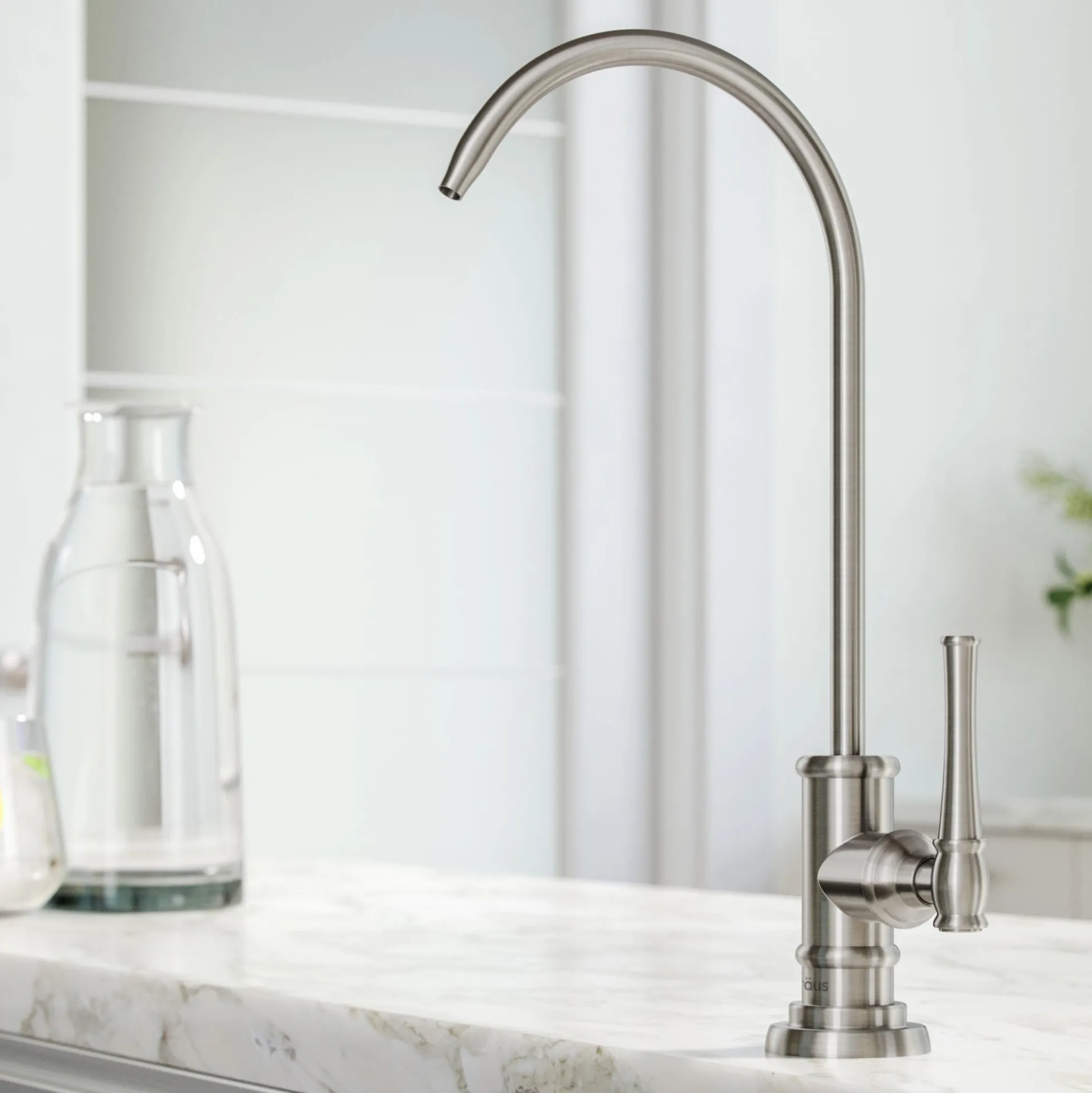 Allyn 100% Lead-Free Kitchen Water Filter Faucet in Spot Free Stainless Steel