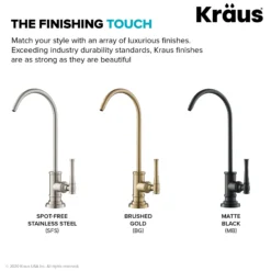Allyn 100% Lead-Free Kitchen Water Filter Faucet in Spot Free Stainless Steel