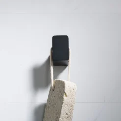Bathroom Robe and Towel Hook in Matte Black