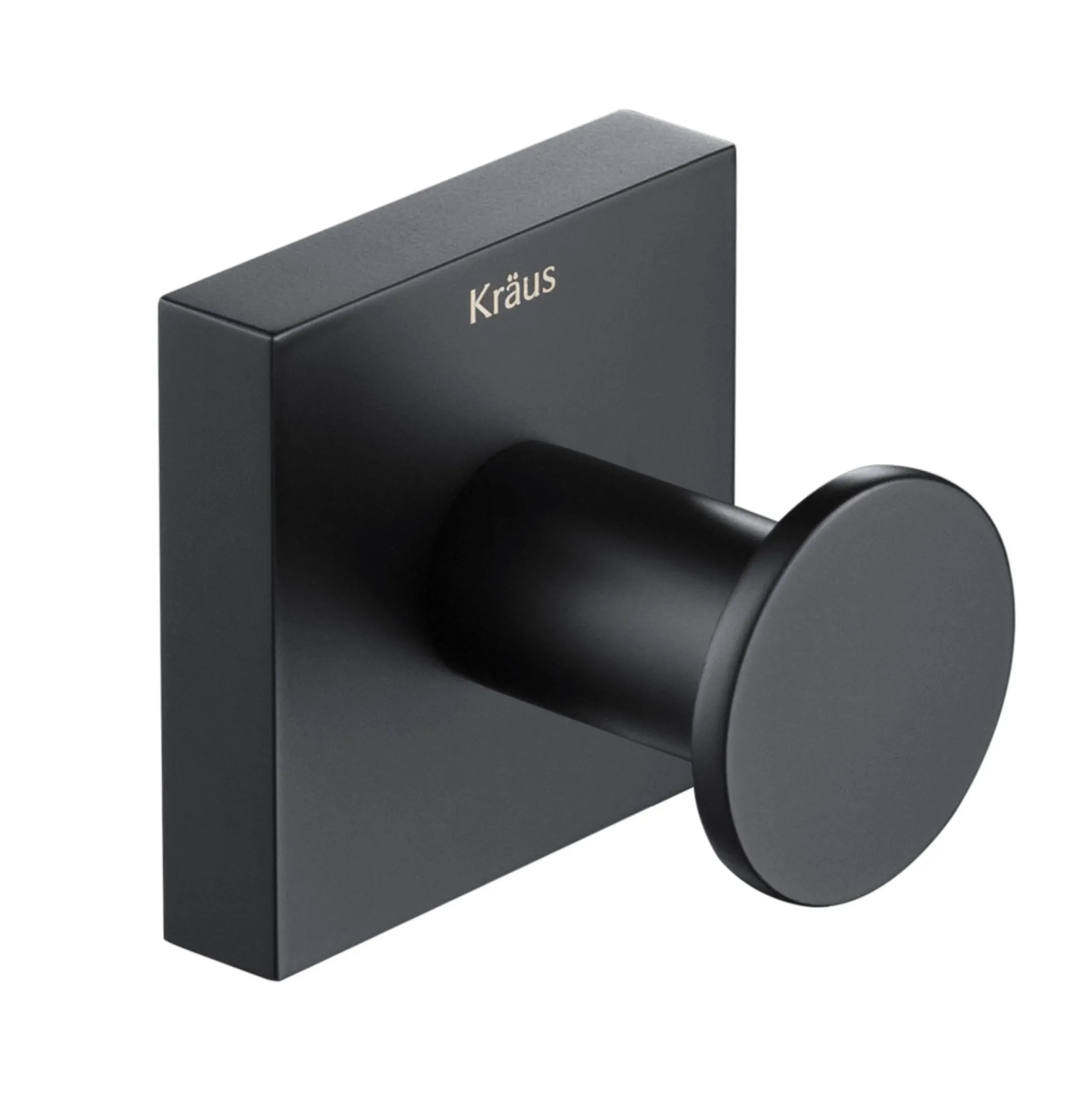 Bathroom Robe and Towel Hook in Matte Black