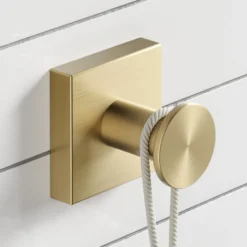 Bathroom Robe and Towel Hook in Brushed Gold