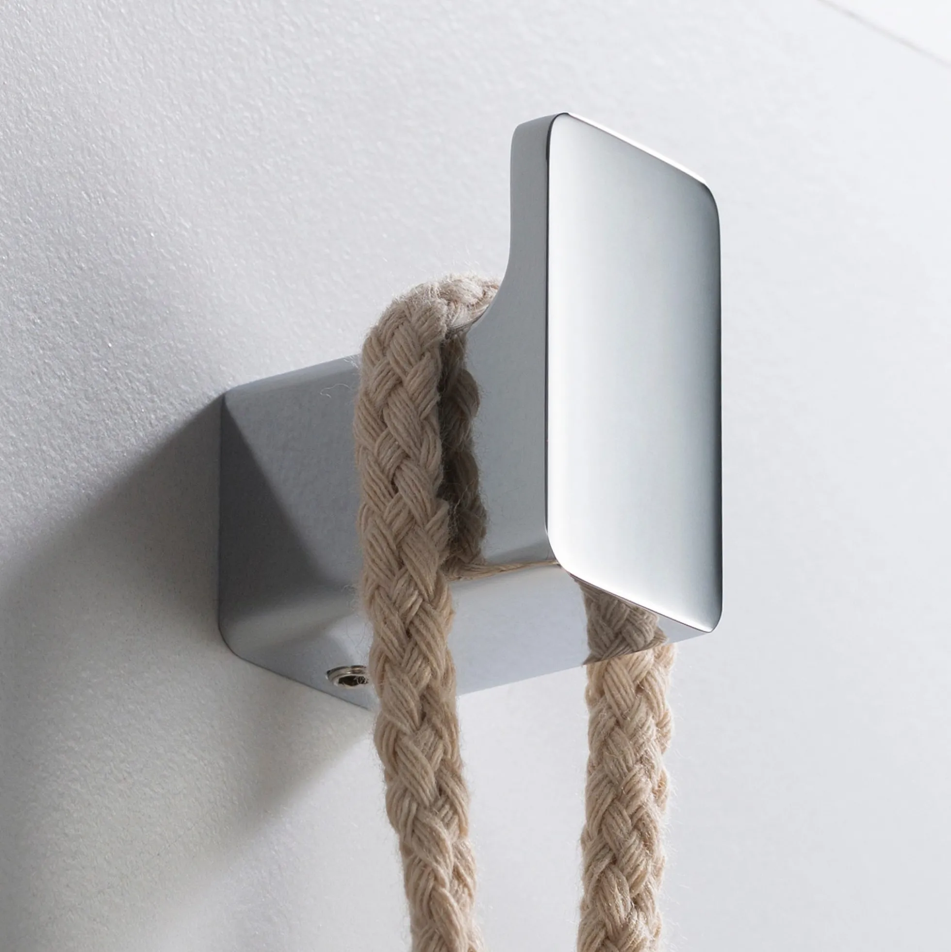 Bathroom Robe and Towel Hook in Chrome