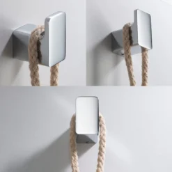 Bathroom Robe and Towel Hook in Chrome
