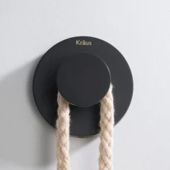 Bathroom Robe and Towel Hook in Matte Black