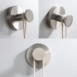 Bathroom Robe and Towel Hook in Brushed Nickel