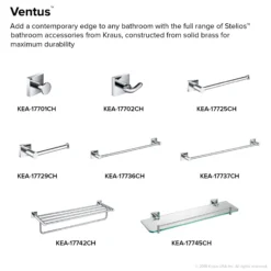 Bathroom Shelf in Chrome