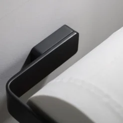 Bathroom Toilet Paper Holder in Matte Black