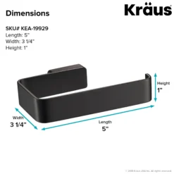 Bathroom Toilet Paper Holder in Matte Black