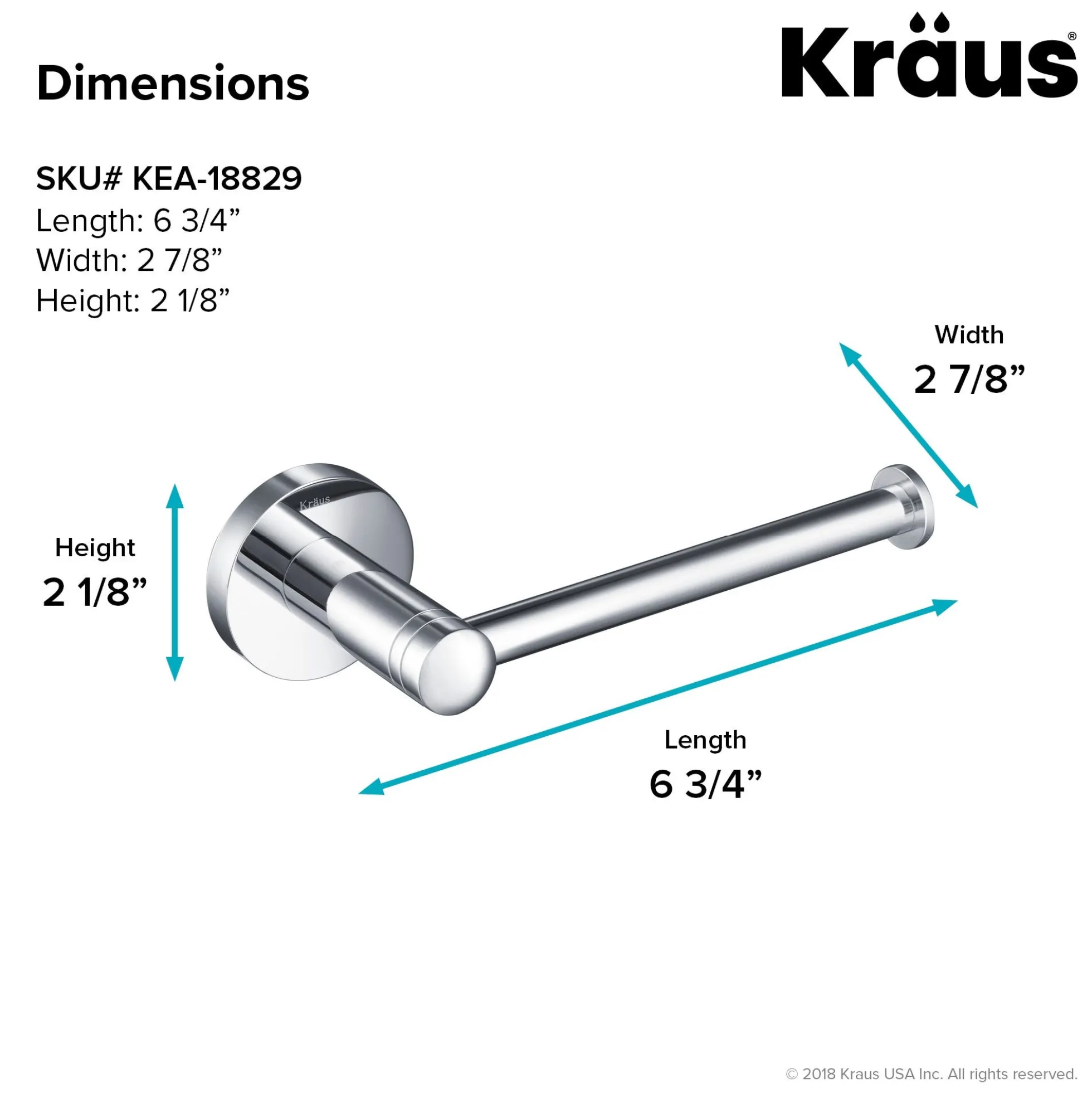 Bathroom Toilet Paper Holder in Chrome