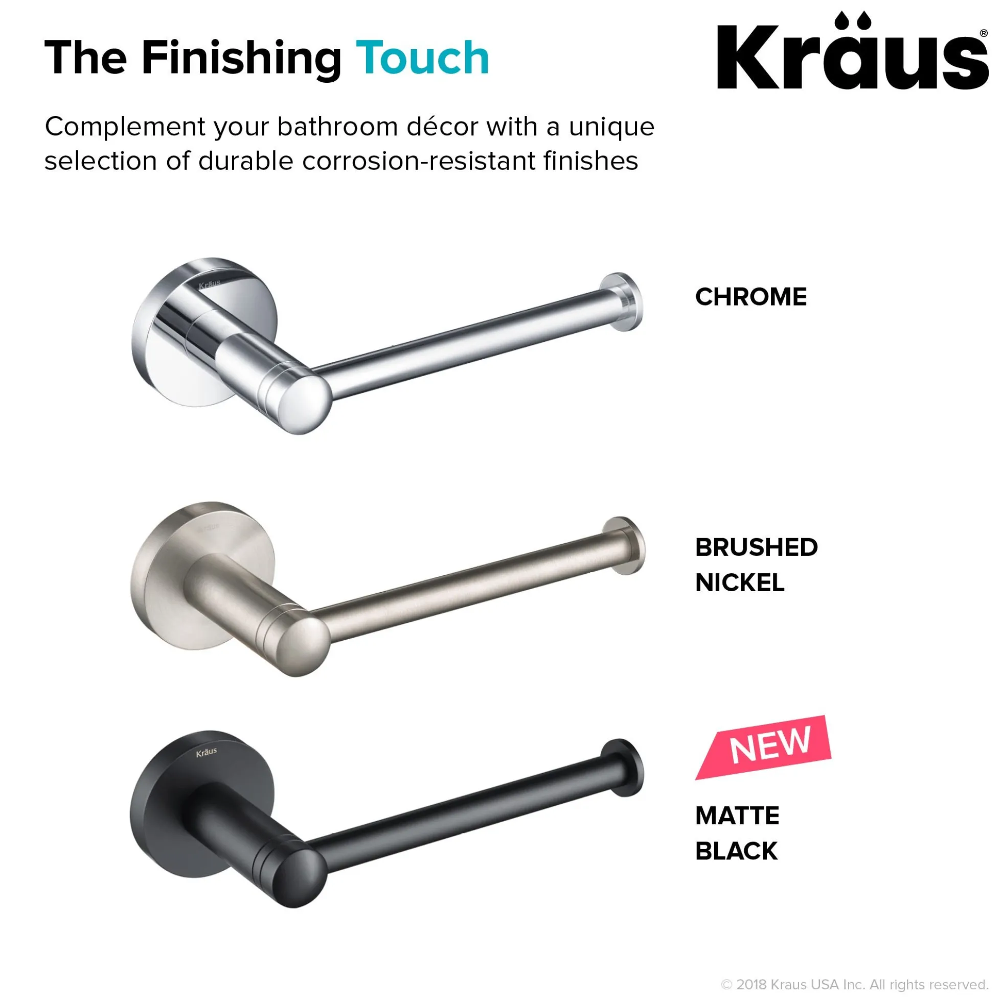 Bathroom Toilet Paper Holder in Brushed Nickel