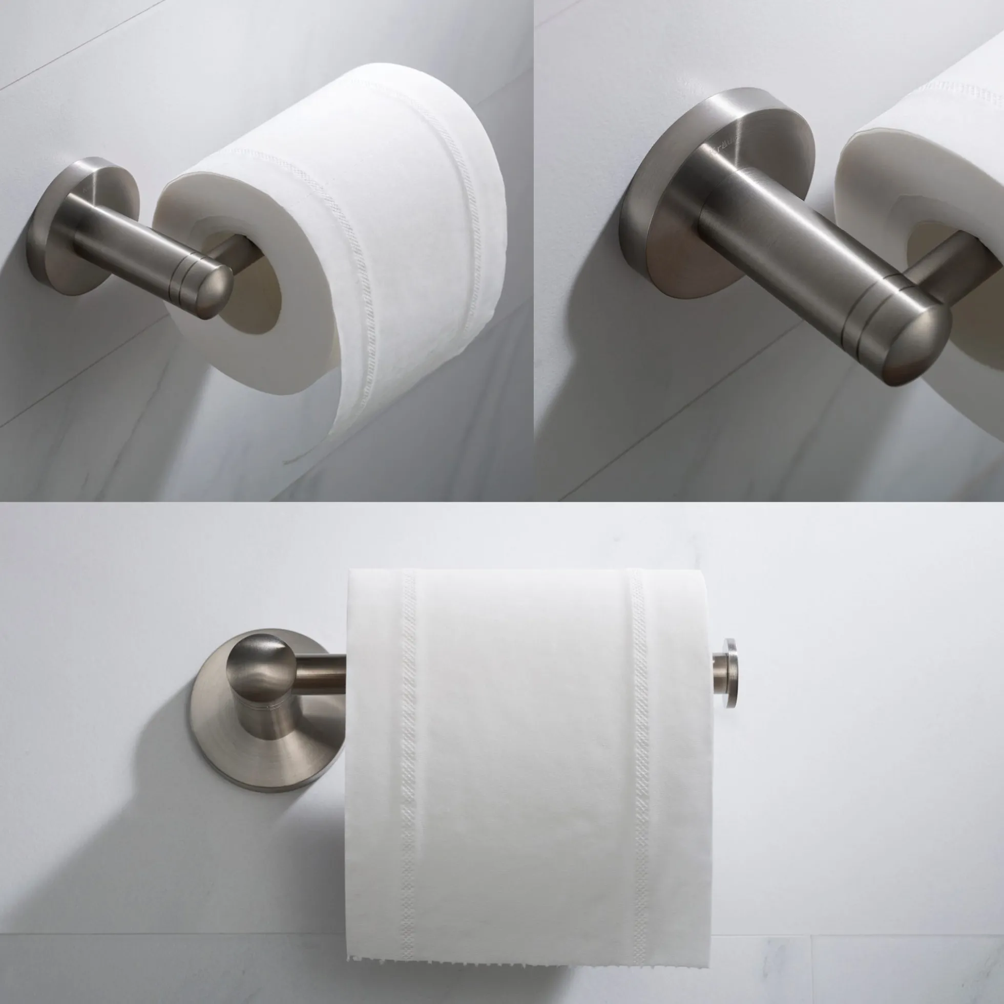 Bathroom Toilet Paper Holder in Brushed Nickel