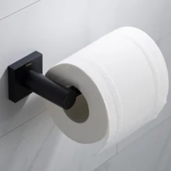 Bathroom Toilet Paper Holder in Matte Black