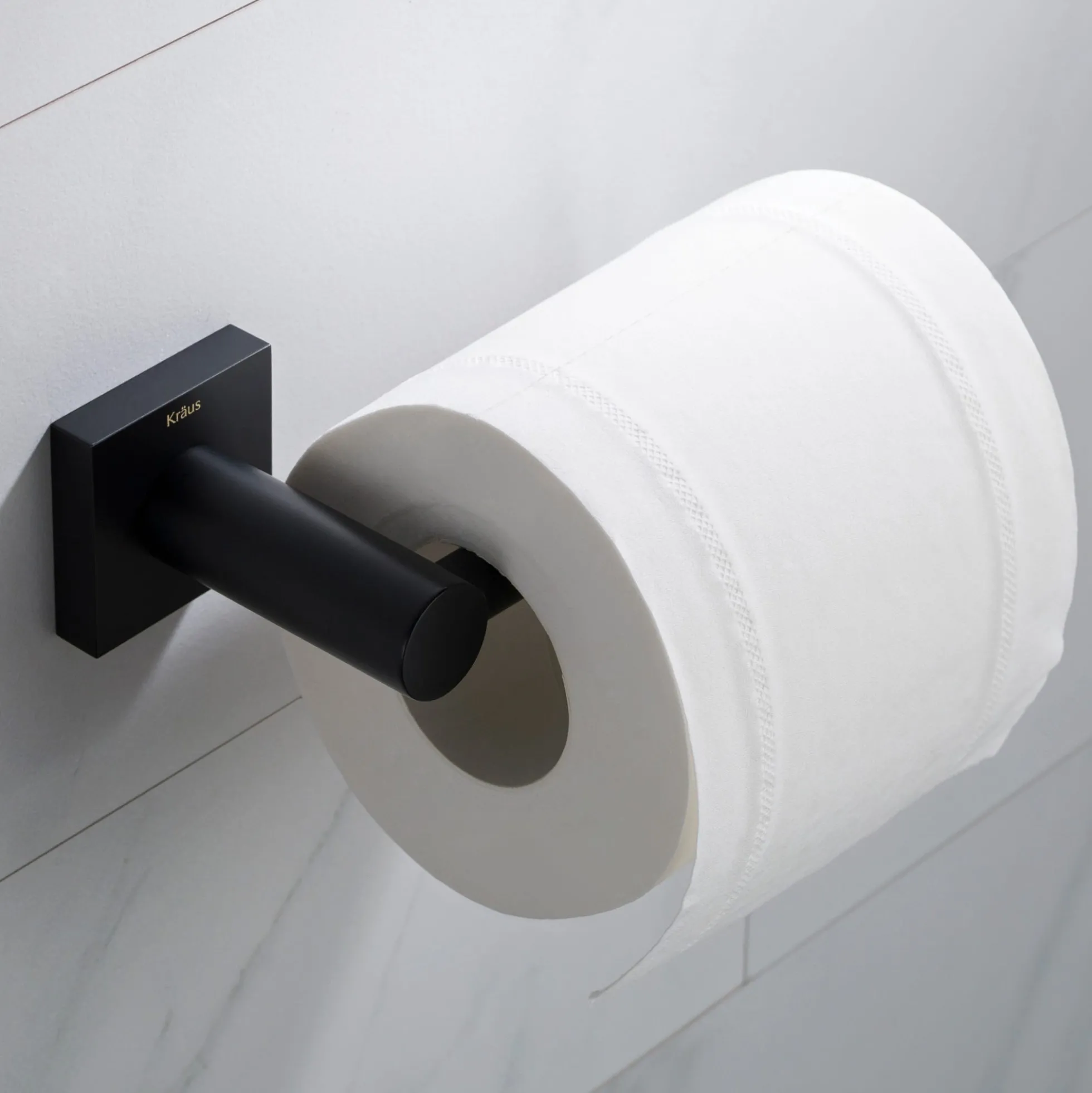 Bathroom Toilet Paper Holder in Matte Black