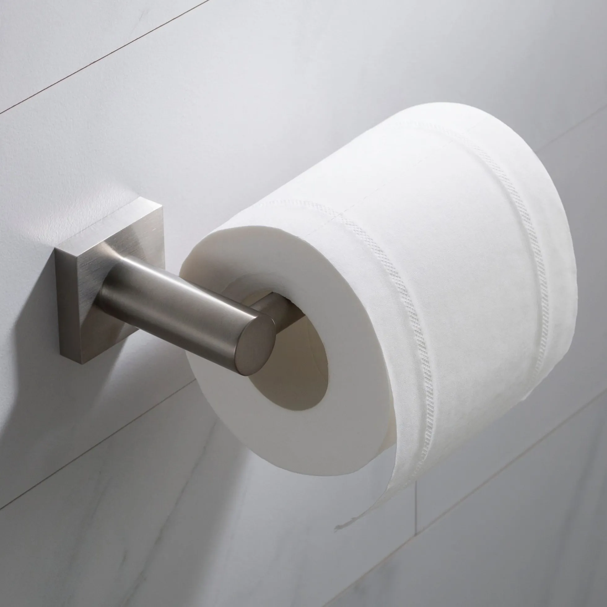 Bathroom Toilet Paper Holder in Brushed Nickel