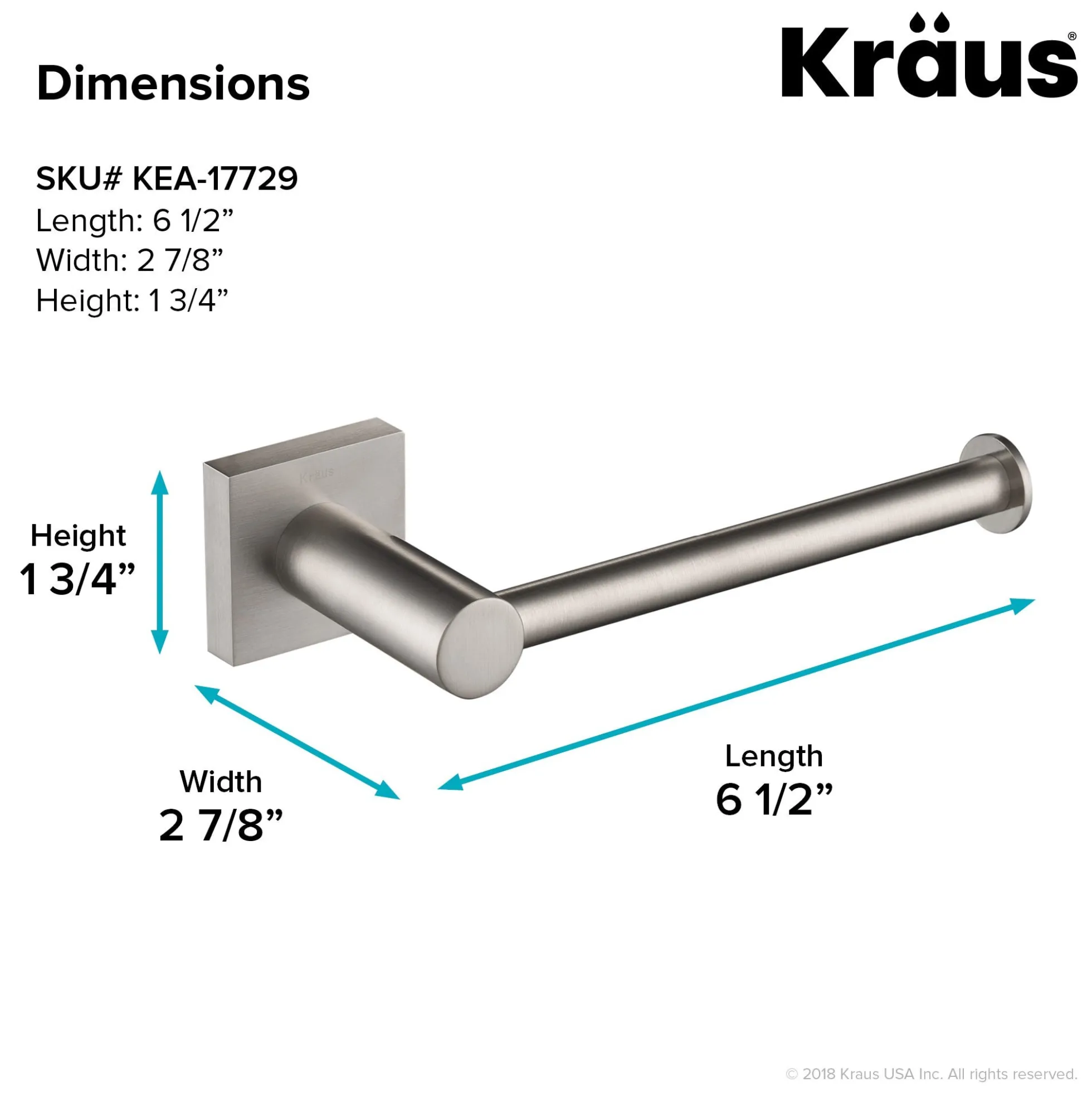 Bathroom Toilet Paper Holder in Brushed Nickel