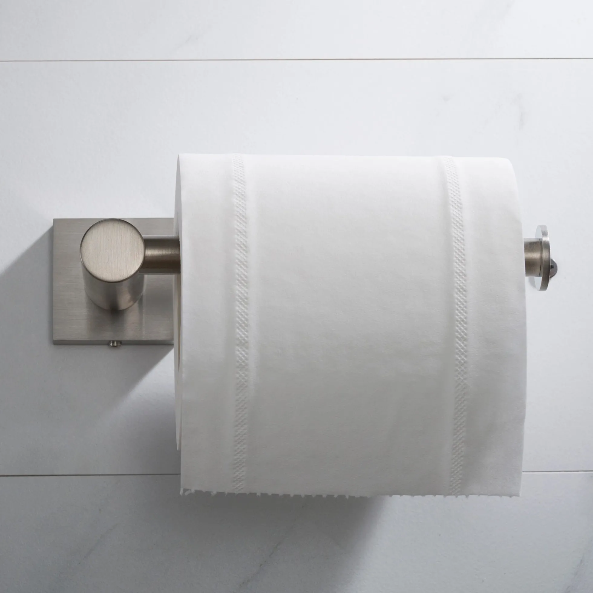 Bathroom Toilet Paper Holder in Brushed Nickel