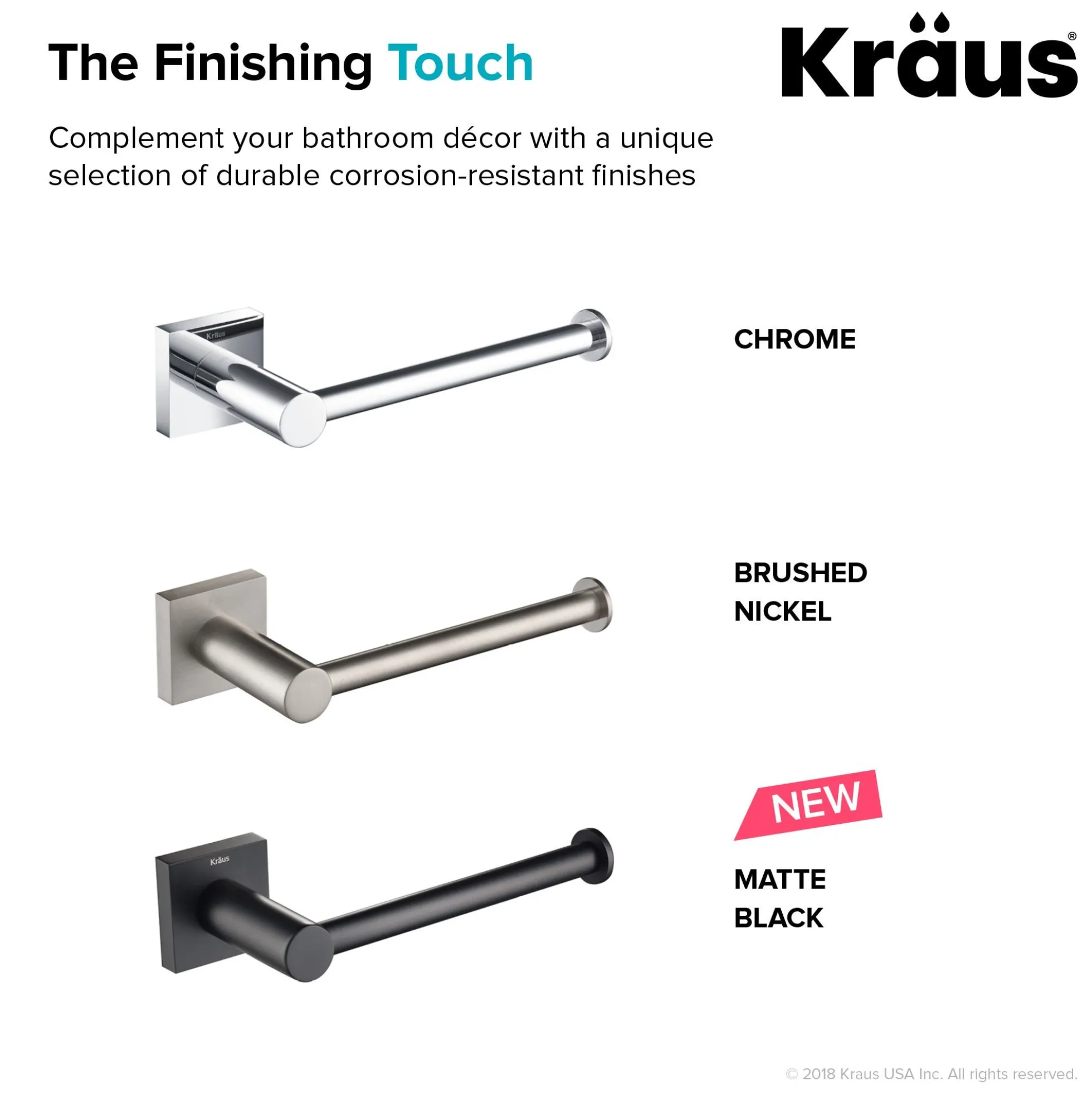 Bathroom Toilet Paper Holder in Brushed Nickel