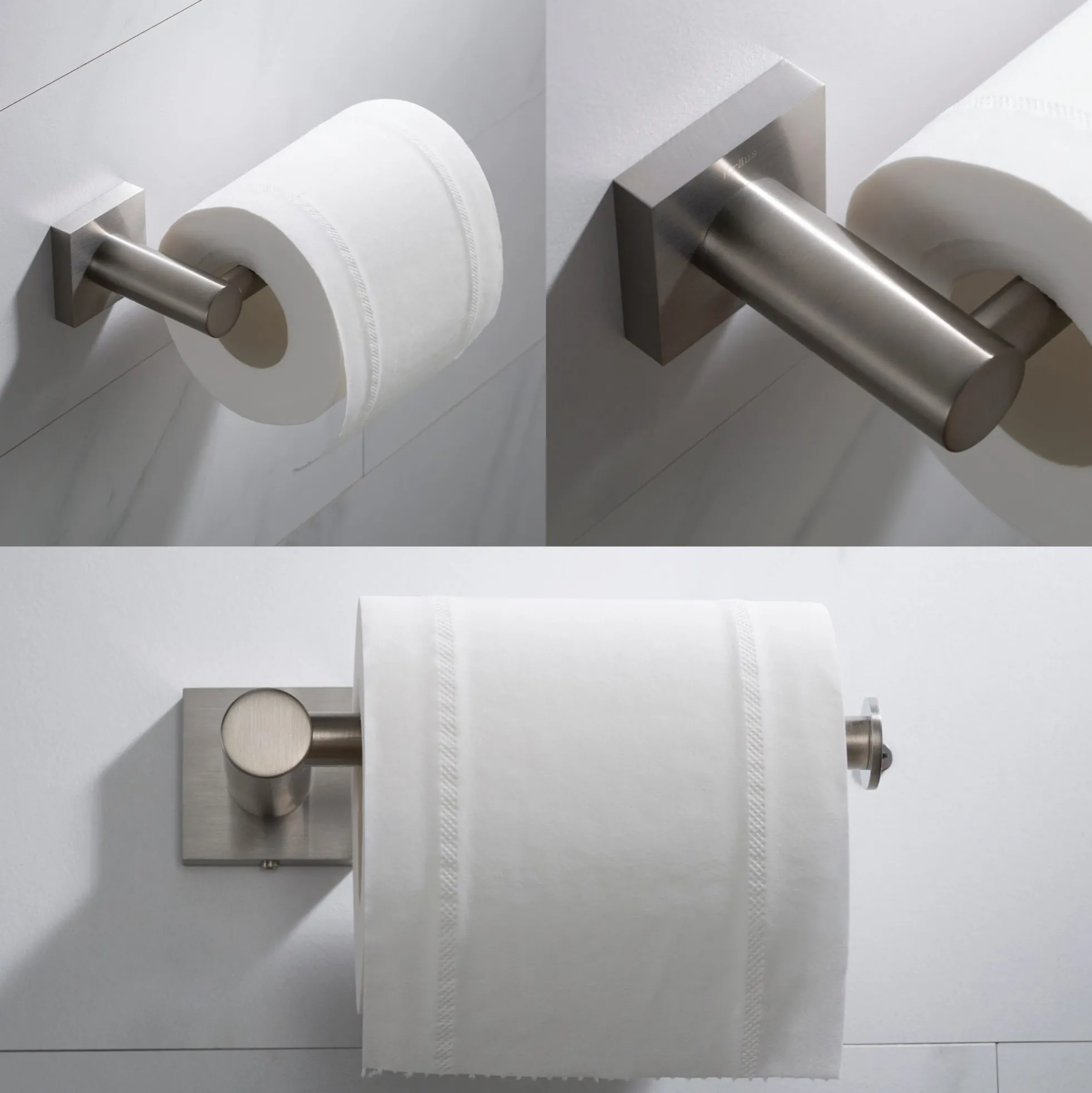 Bathroom Toilet Paper Holder in Brushed Nickel