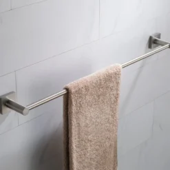 24" Bathroom Towel Bar in Brushed Nickel