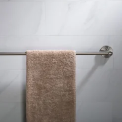 24" Bathroom Towel Bar in Brushed Nickel
