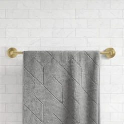 18" Bathroom Towel Bar in Brushed Gold
