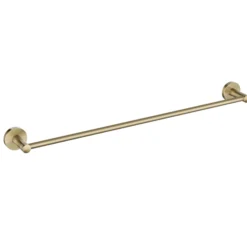 24" Bathroom Towel Bar in Brushed Gold