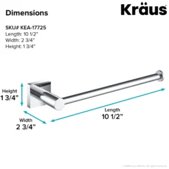 Bathroom Towel Bar in Chrome