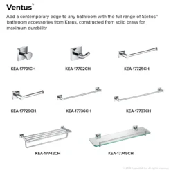 Bathroom Towel Bar in Chrome