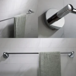 24" Bathroom Towel Bar in Chrome