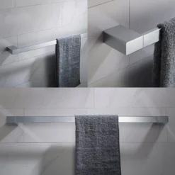 24" Bathroom Towel Bar in Chrome