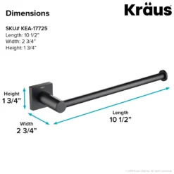Bathroom Towel Bar in Matte Black