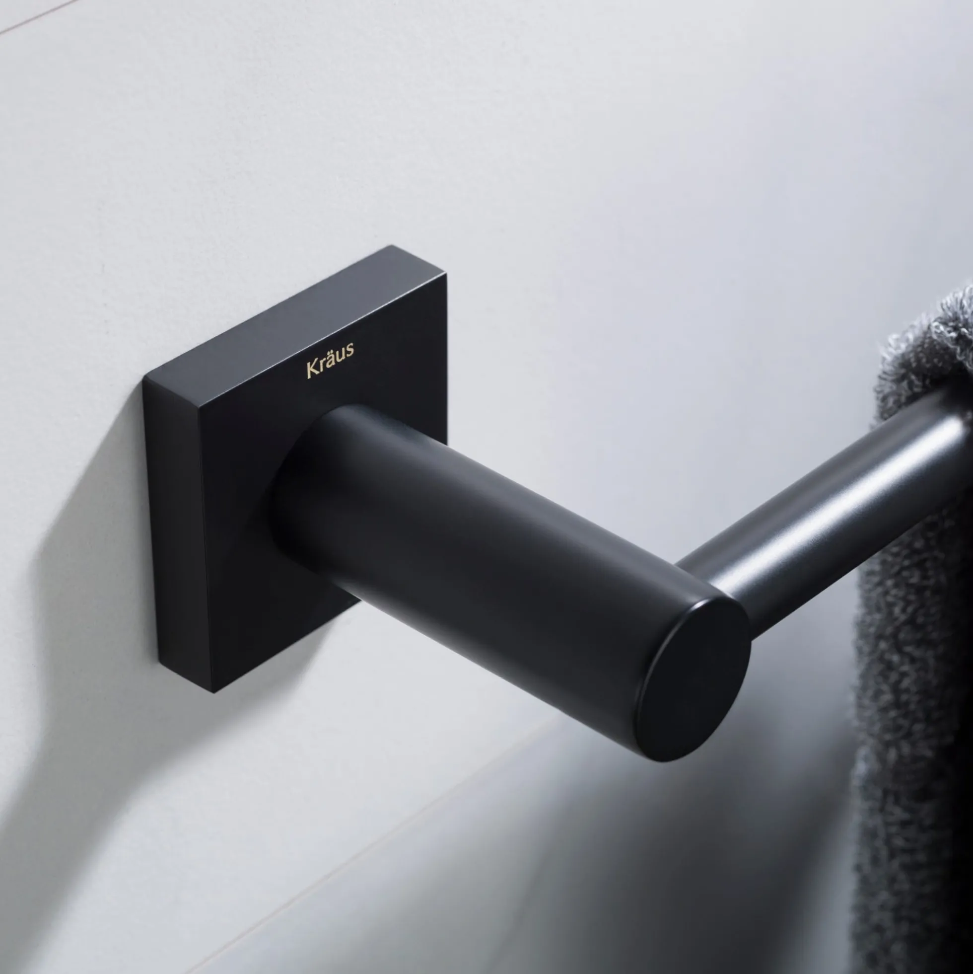 Bathroom Towel Bar in Matte Black