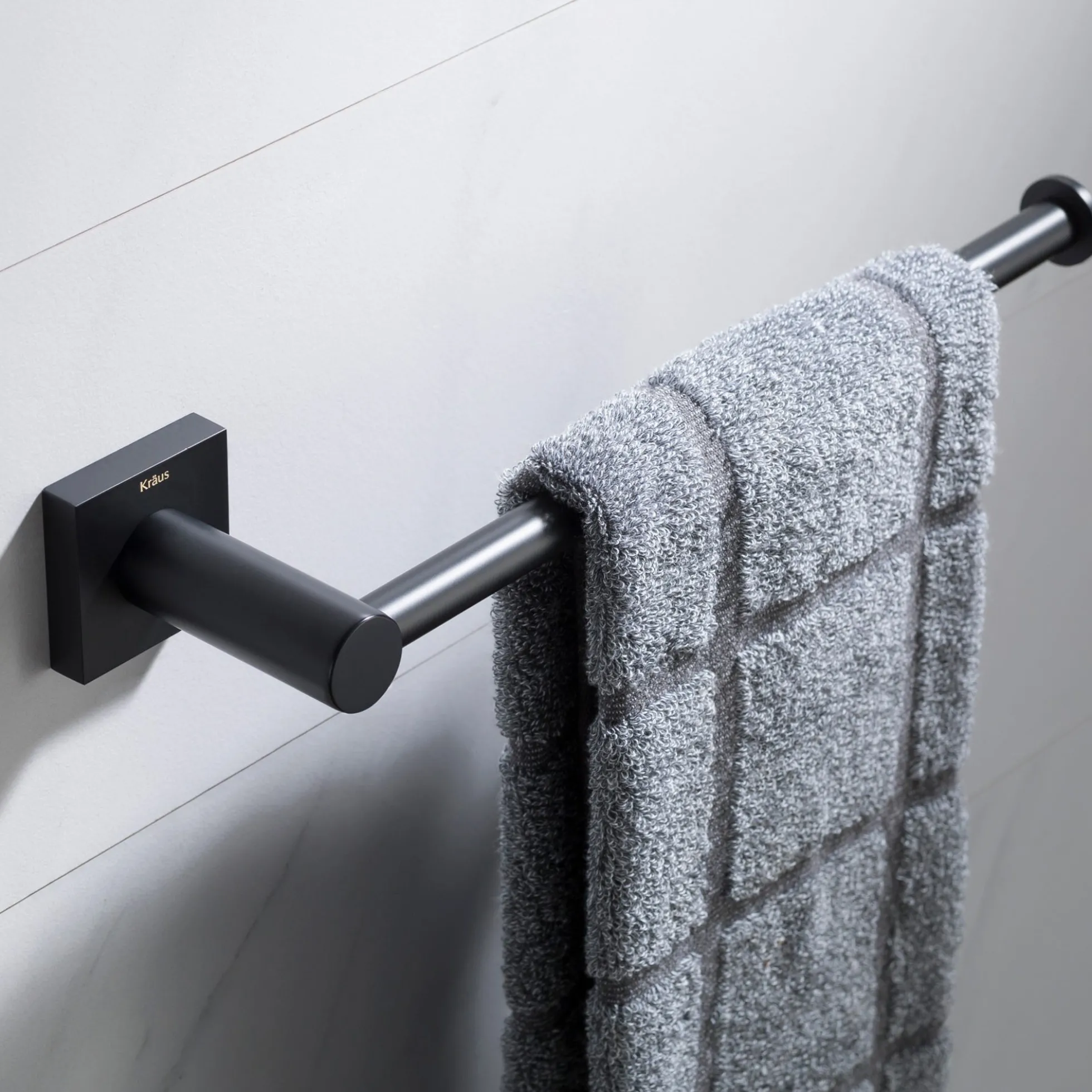Bathroom Towel Bar in Matte Black