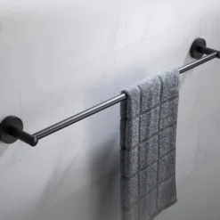 24" Bathroom Towel Bar in Matte Black