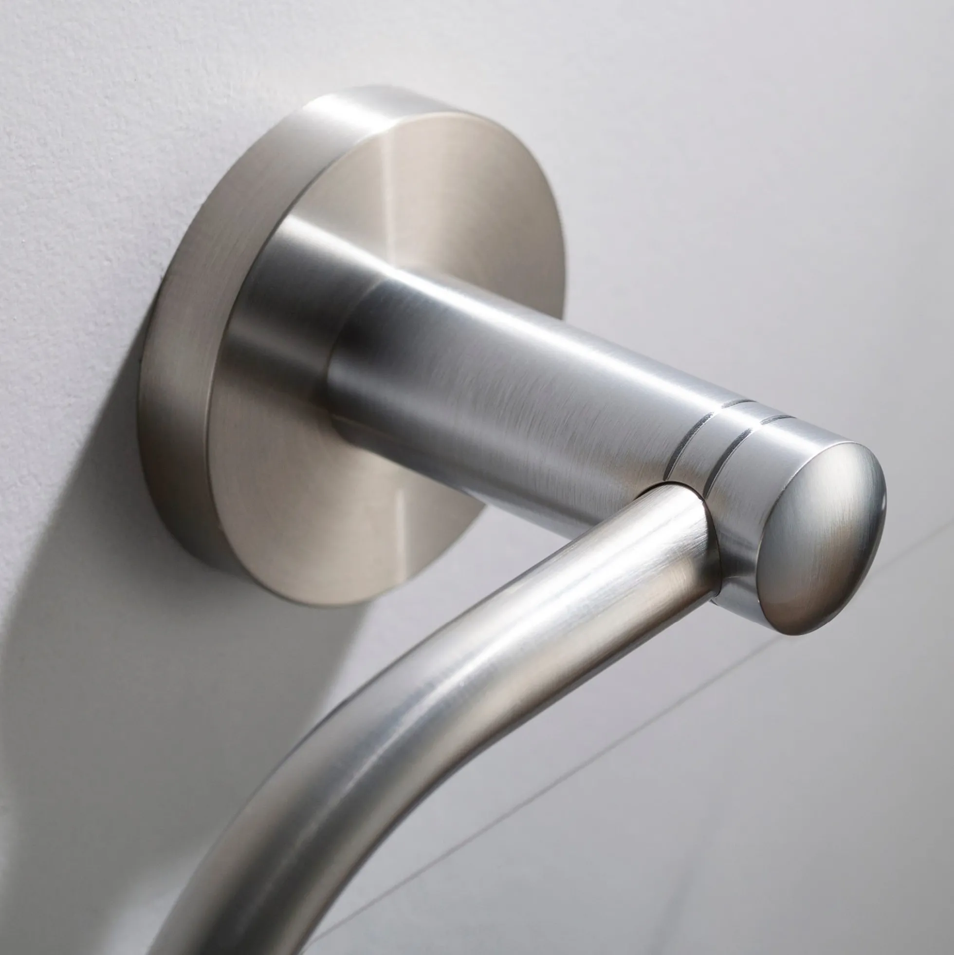 Bathroom Towel Ring in Brushed Nickel
