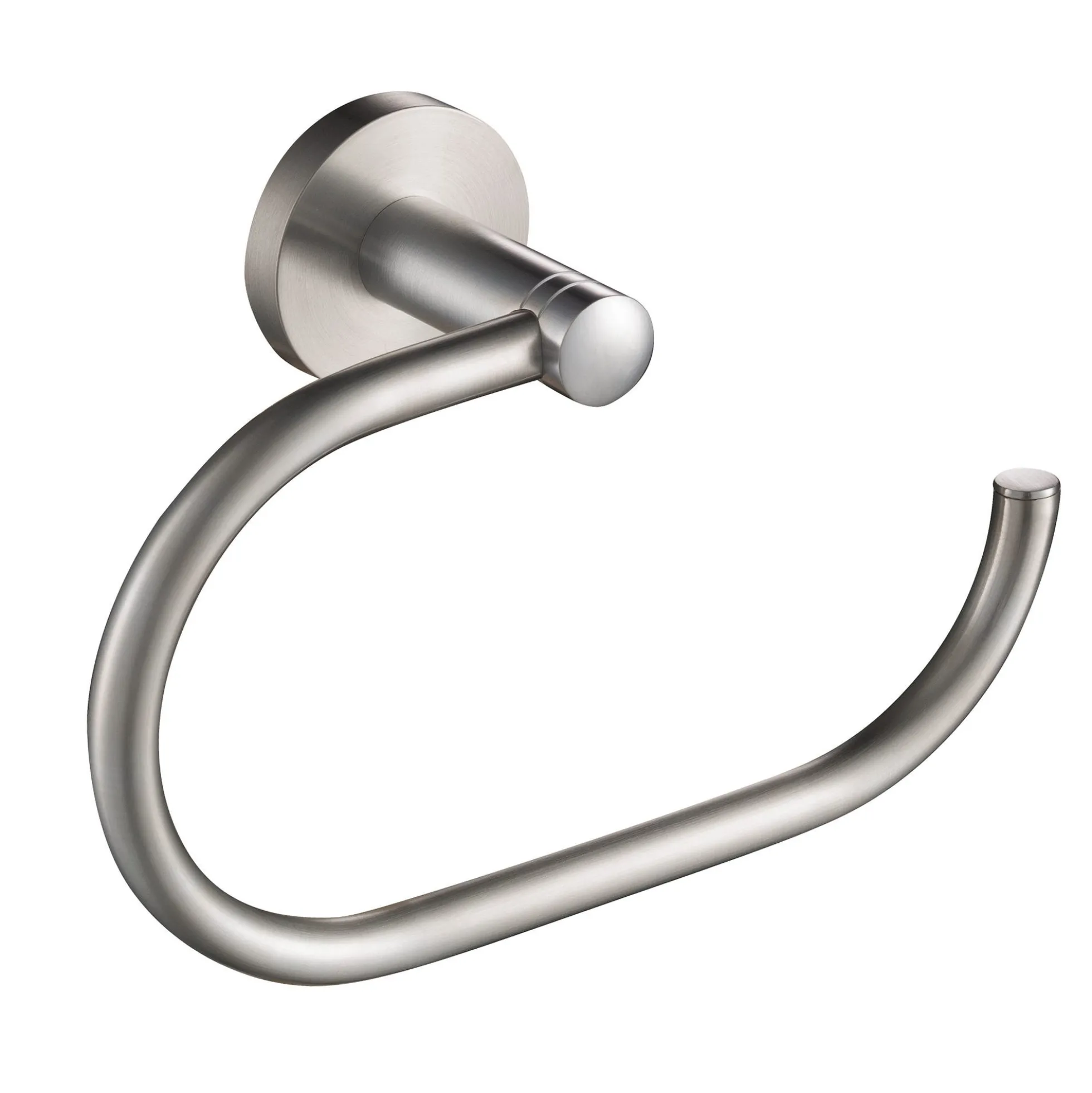 Bathroom Towel Ring in Brushed Nickel
