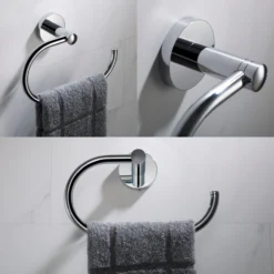 Bathroom Towel Ring in Chrome