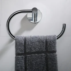Bathroom Towel Ring in Chrome