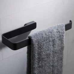Bathroom Towel Ring in Matte Black
