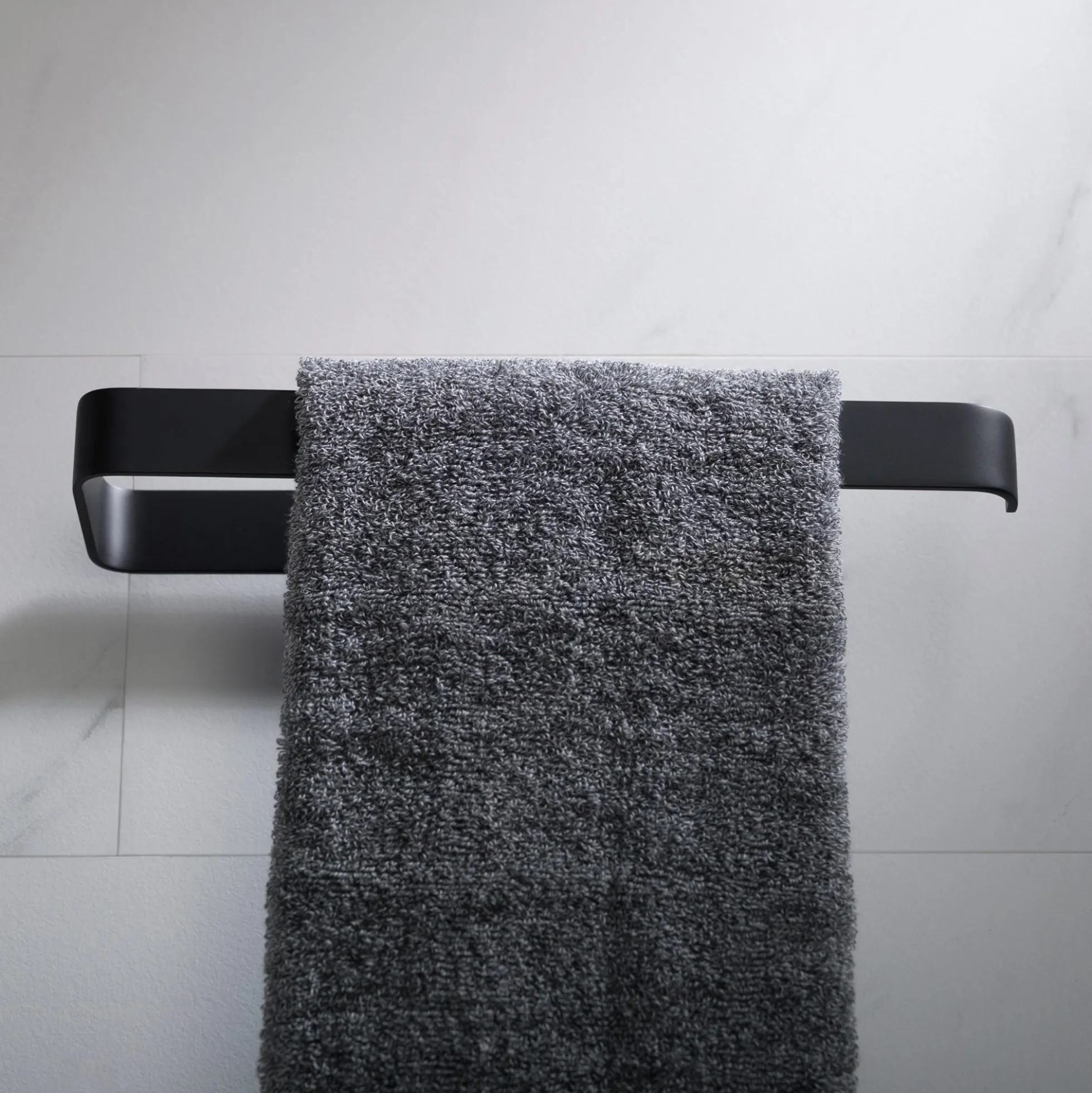 Bathroom Towel Ring in Matte Black