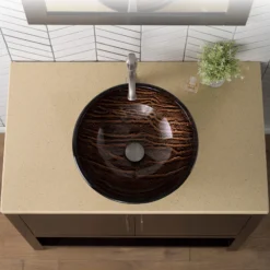 Brown Glass Vessel 17