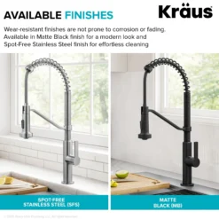 Commercial Style 2-Function Single Handle Pull Down Kitchen Faucet in Spot-Free Stainless Steel