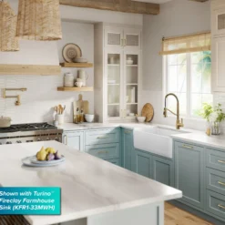 Commercial Style 2-Function Single Handle Pull Down Kitchen Faucet in Spot-Free Brushed Brass
