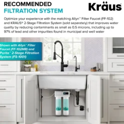 Commercial Style 2-Function Single Handle Pull Down Kitchen Faucet in Matte Black