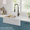 Commercial Style 2-Function Single Handle Pull Down Kitchen Faucet in Spot-Free Stainless Steel