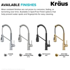 Commercial Style 2-Function Single Handle Pull Down Kitchen Faucet in Spot-Free Stainless Steel