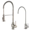 Commercial Style Kitchen Faucet and Water Filter Faucet Combo in Spot Free Stainless Steel
