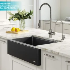 Commercial Style Kitchen Faucet and Water Filter Faucet Combo in Spot Free Stainless Steel