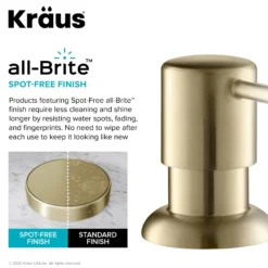 Commercial Style Kitchen Faucet with Deck Plate and Soap Dispenser in Spot Free Antique Champagne Bronze