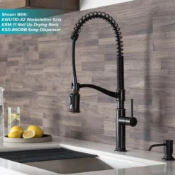 Commercial Style Pull-Down Kitchen Faucet in Oil Rubbed Bronze